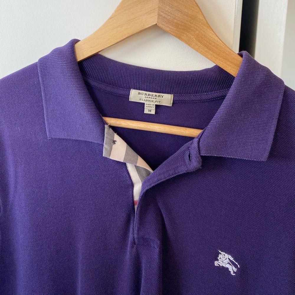 mens burberry polo shirt